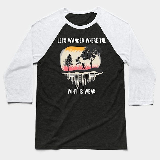 Wanderer Shirt Design Baseball T-Shirt by vpdesigns